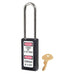 Master Lock 411 Zenex™ Thermoplastic Safety Padlock, 1-1/2in (38mm) Wide with 1-1/2in (38mm) Tall Shackle-Keyed-Master Lock-Black-Keyed Alike-411KALTBLK-MasterLocks.com