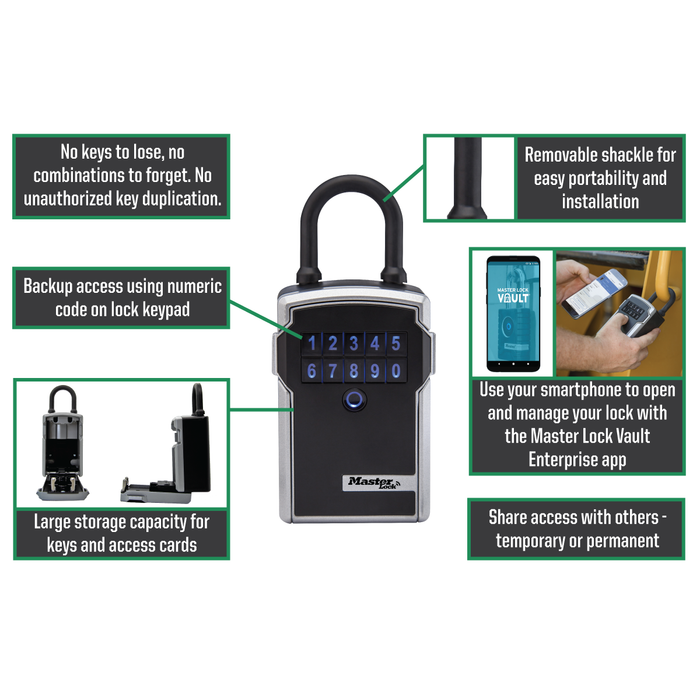 Master Lock 5440EC Bluetooth® Portable Lock Box for Business Applicati — 