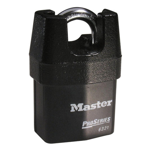 Master Lock 6321 ProSeries® Shrouded Laminated Steel Rekeyable Padlock 2-1/8in (54mm) Wide-Keyed-Master Lock-6321KA-Keyed Alike-AmericanLocks.com