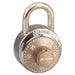 Master Lock 1502COLOR Combination Padlock 1-7/8in (48mm) wide 3/4in tall shackle-1502-Master Lock-1502GLD-Gold-AmericanLocks.com