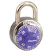 Master Lock 1502COLOR Combination Padlock 1-7/8in (48mm) wide 3/4in tall shackle-1502-Master Lock-1502PRP-Purple-AmericanLocks.com