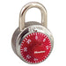 Master Lock 1502COLOR Combination Padlock 1-7/8in (48mm) wide 3/4in tall shackle-1502-Master Lock-1502RED-Red-AmericanLocks.com