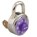Master Lock 1525COLOR Combination Padlock 1-7/8in (48mm) wide 3/4in tall shackle-1525-Master Lock-1525PRP-Purple-AmericanLocks.com