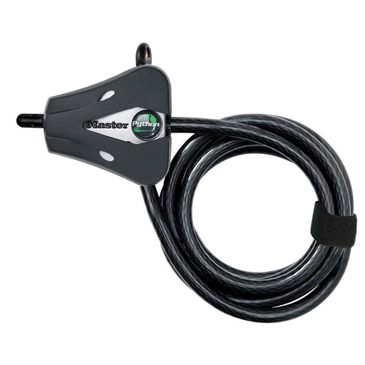 Master Lock 8418D 6ft (1.8m) Long x Diameter Python™ Adjustable Locking Cable; and Black 5/16in (8mm) Wide-Keyed-Master Lock-8418D-AmericanLocks.com