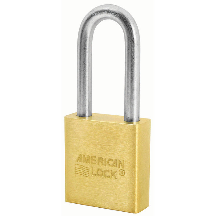 American Lock A21 Solid Brass Padlock 1-3/4in (44mm) wide 2in tall shackle-Master Lock-A21KA-Keyed Alike-AmericanLocks.com