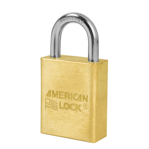 American Lock A5530 Solid Brass Padlock 1-1/2in (38mm) wide 1in tall shackle-Master Lock-A5530KA-Keyed Alike-AmericanLocks.com