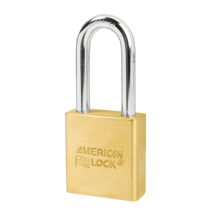 American Lock A5561 Solid Brass Padlock 1-3/4in (44mm) wide 2in tall shackle-Master Lock-A5561KA-Keyed Alike-AmericanLocks.com