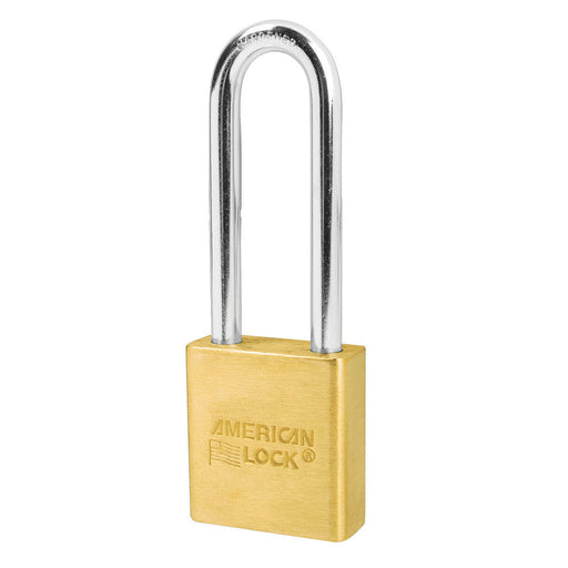 American Lock A5562 Solid Brass Padlock 1-3/4in (44mm) wide 3in tall shackle-Master Lock-A5562KA-Keyed Alike-AmericanLocks.com