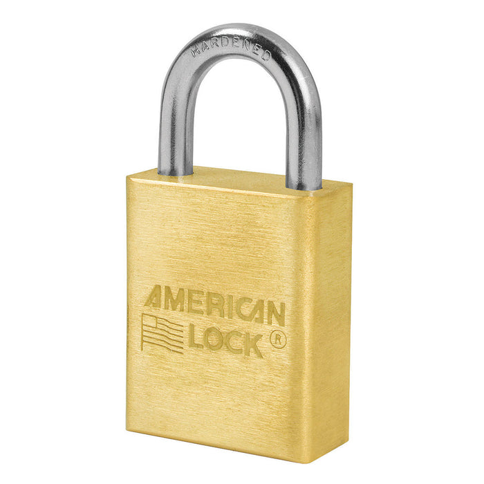 American Lock A6530 Solid Brass Padlock 1-1/2in (38mm) wide 1in tall shackle-Master Lock-A6530KA-Keyed Alike-AmericanLocks.com