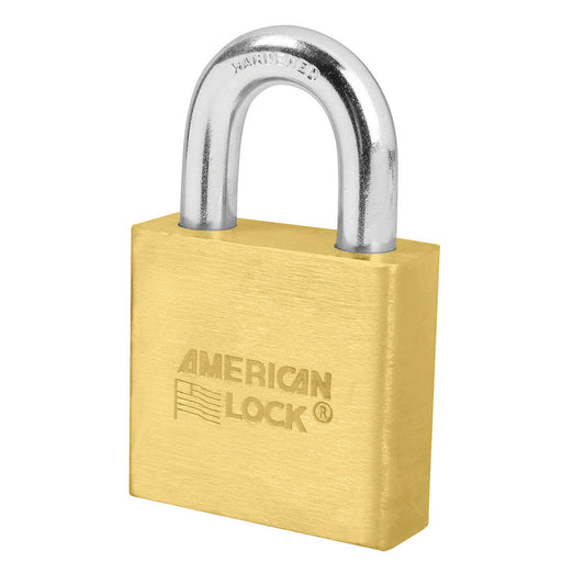 American Lock A6570 Solid Brass Padlock 2in (51mm) wide 1-1/8in tall shackle-Master Lock-A6570KA-Keyed Alike-AmericanLocks.com