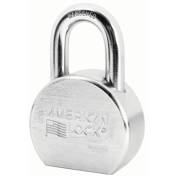 American Lock A700 Solid Steel (Chrome Plated) Padlock 2-1/2in (64mm) wide 1-1/16in tall shackle-Master Lock-A700KA-Keyed Alike-AmericanLocks.com