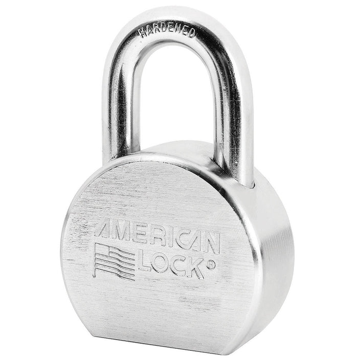 American Lock A706 Solid Steel (Chrome Plated) Padlock 2-1/2in (64mm) wide 1-1/16in tall shackle-Keyed-American Lock-A706KA-Keyed Alike-AmericanLocks.com