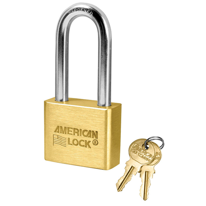 American Lock AL51 Brass Padlock with Blade Tumbler Keyed Different